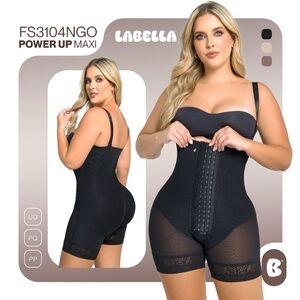 Abella Black Shapewear with Compression and Adjustable Fit